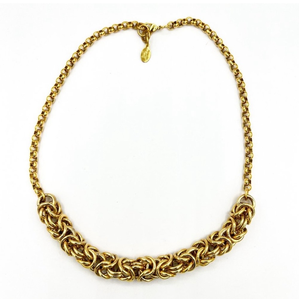Beaucoup Designs gold byzantine chain necklace